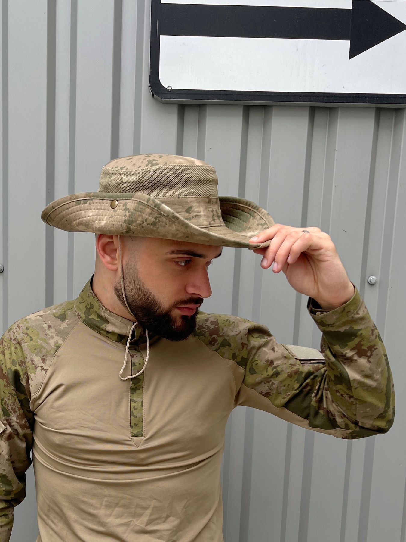 Панама пісочний камуфляж ріп стоп, Универсальный