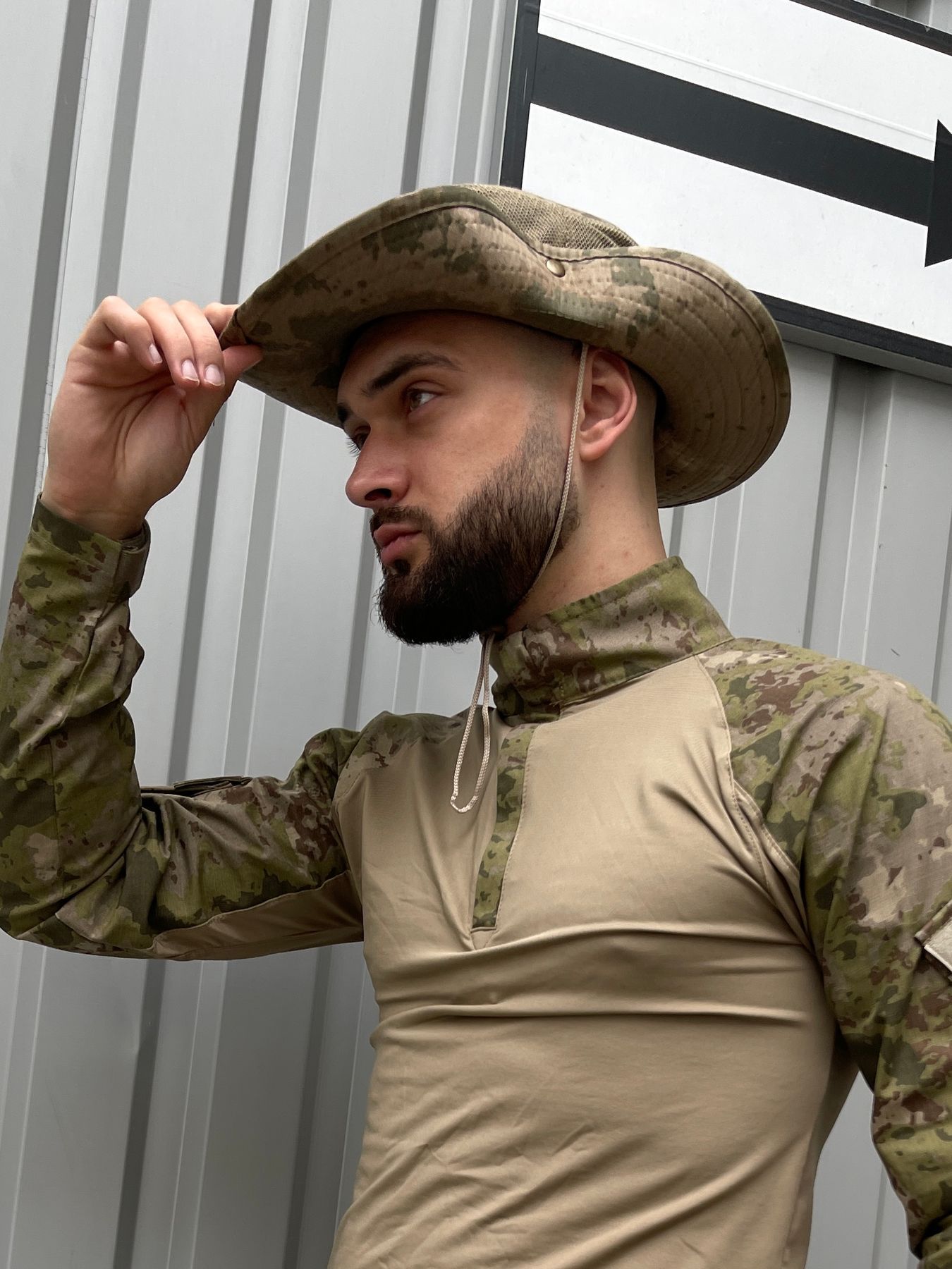 Панама пісочний камуфляж ріп стоп, Универсальный
