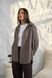 Жіноча картата сорочка Oversize шоколадний