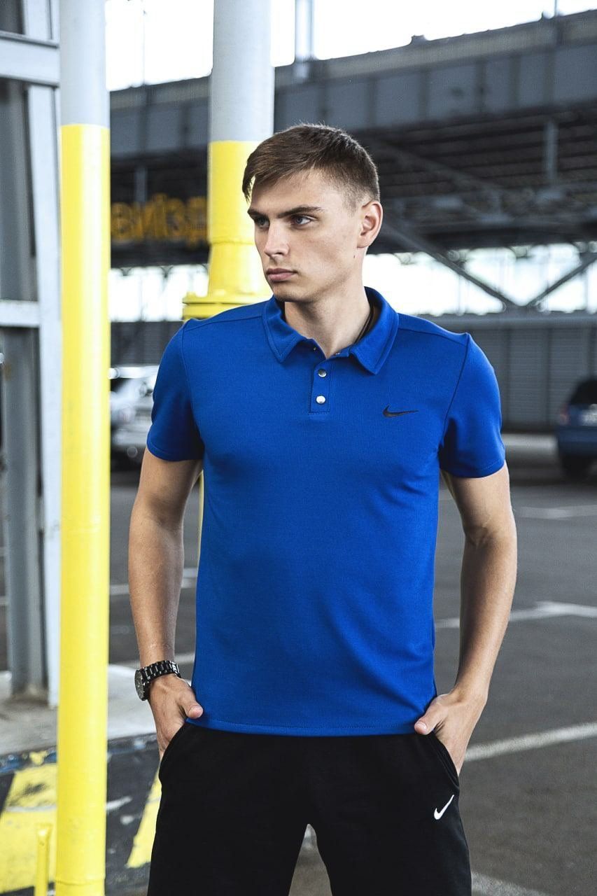 Футболка Polo Найк синій
