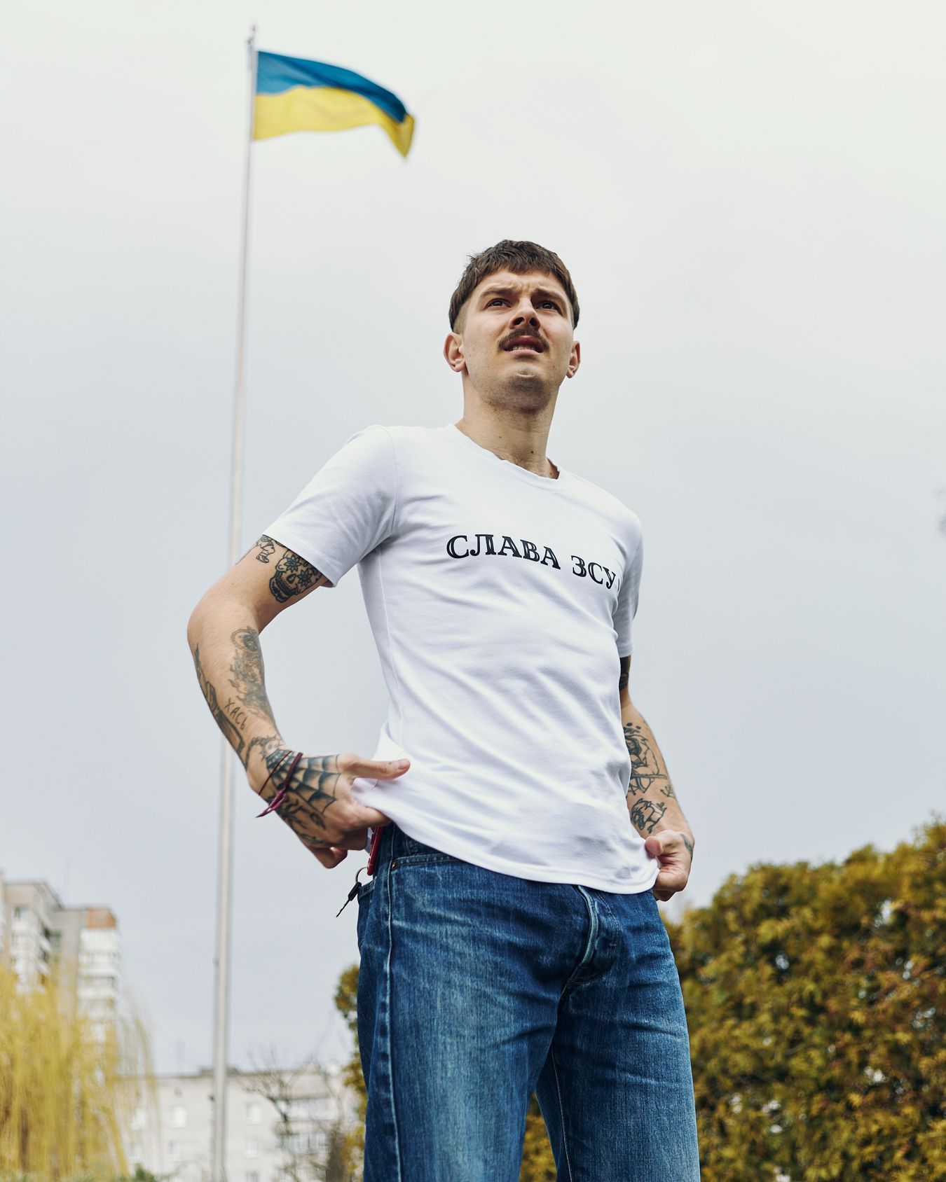 Футболка Cлава ЗСУ біла