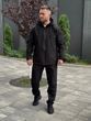 Чоловічий водовідштовхуючий костюм на флісі Softshell Молнія чорний