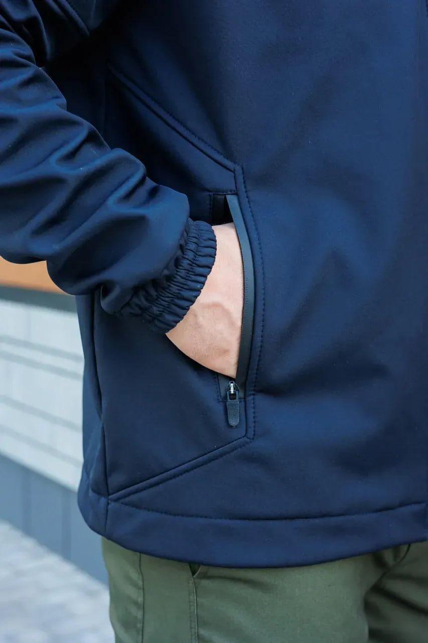 Чоловіча куртка outdoor Softshell софтшелл синій