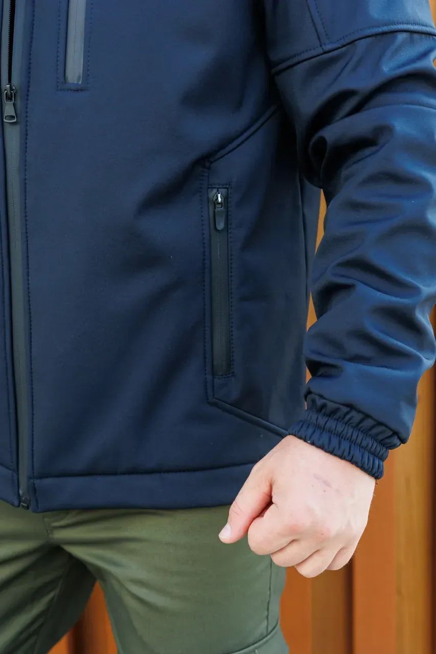 Чоловіча куртка outdoor Softshell софтшелл синій