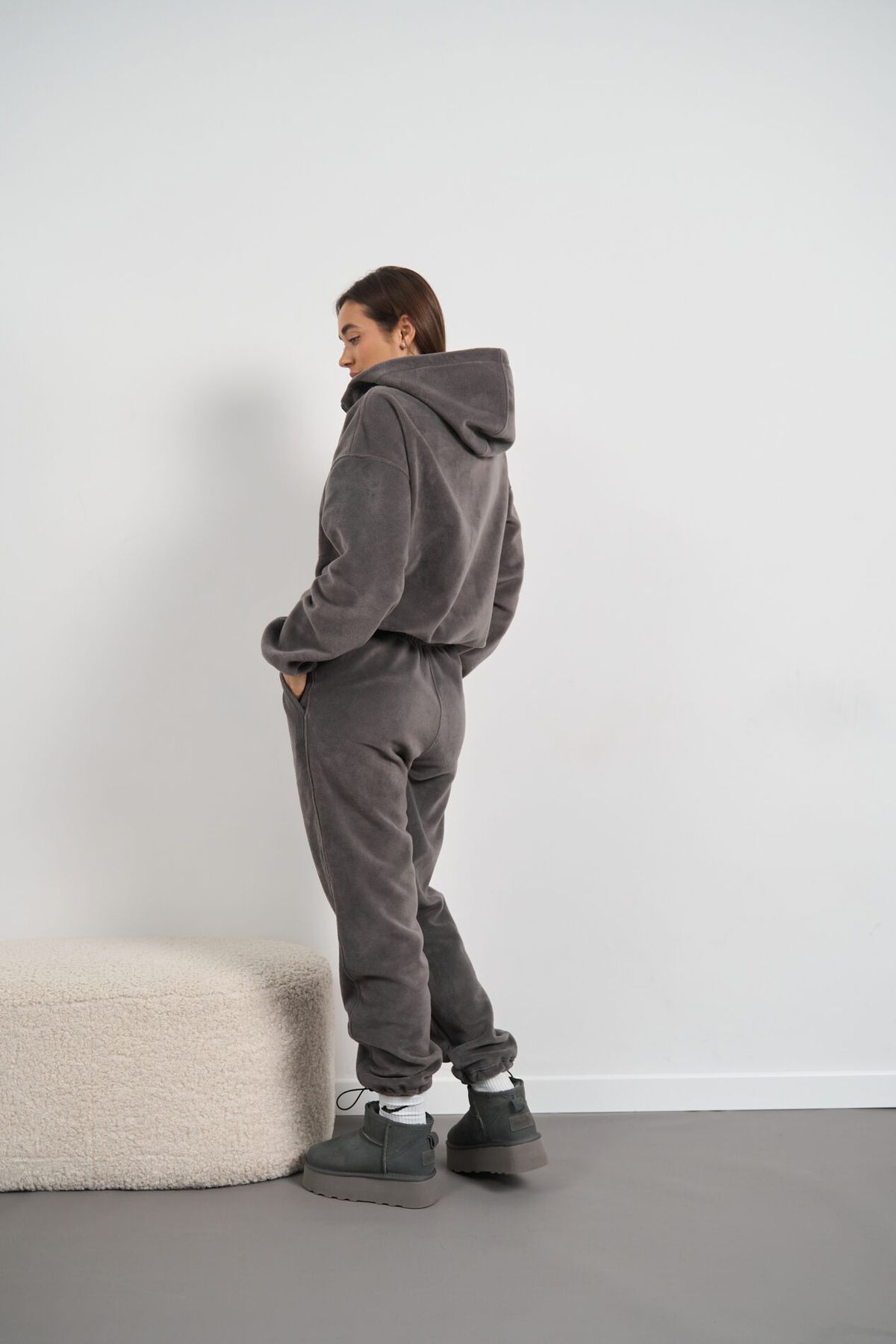 Женский спортивный костюм Teddy Polar Fleece графит