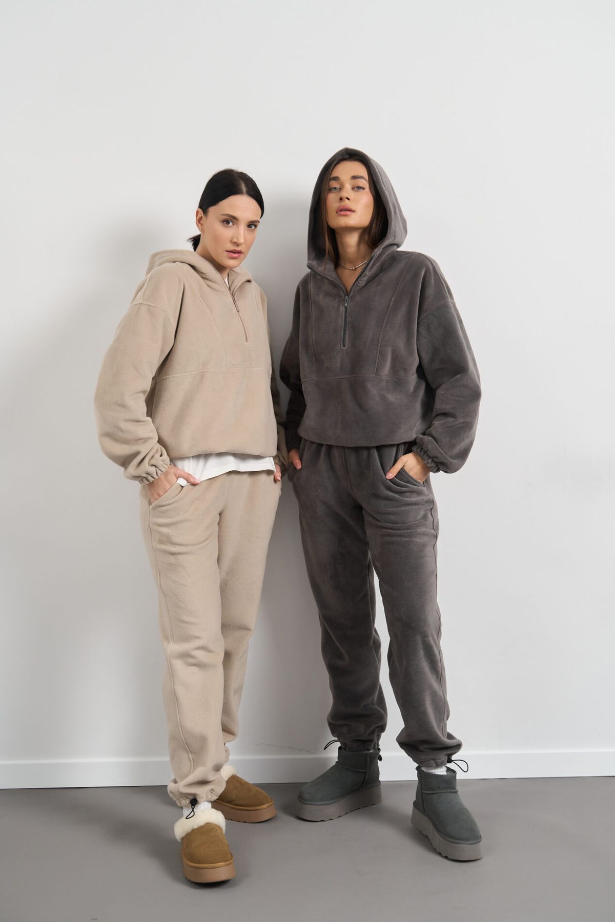 Женский спортивный костюм Teddy Polar Fleece графит