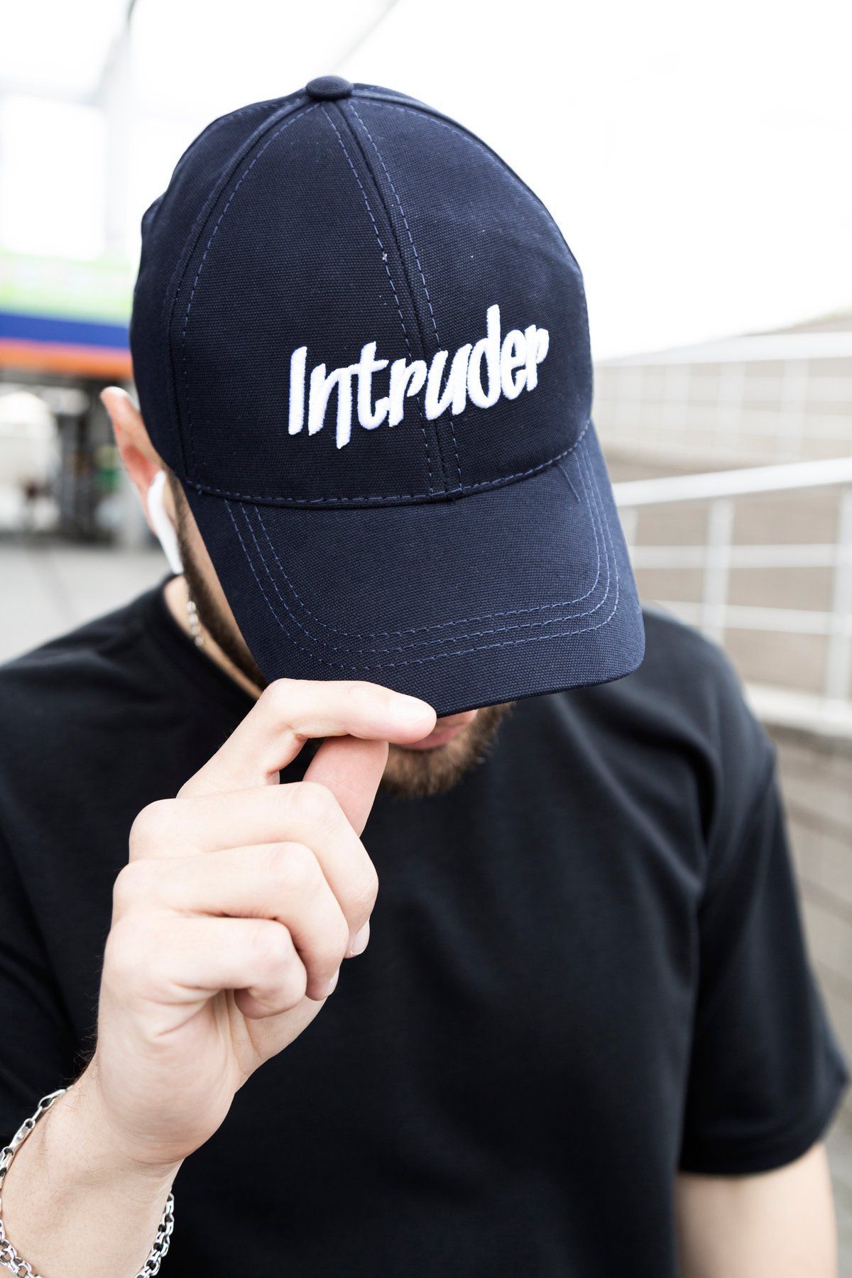 Кепка Intruder мужская синяя брендовая