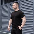 Футболка Pobedov Peremoga чорна з липучками, S