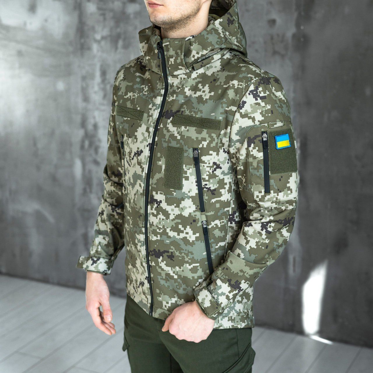 Куртка Pobedov Jacket Motive піксель з липучками, S