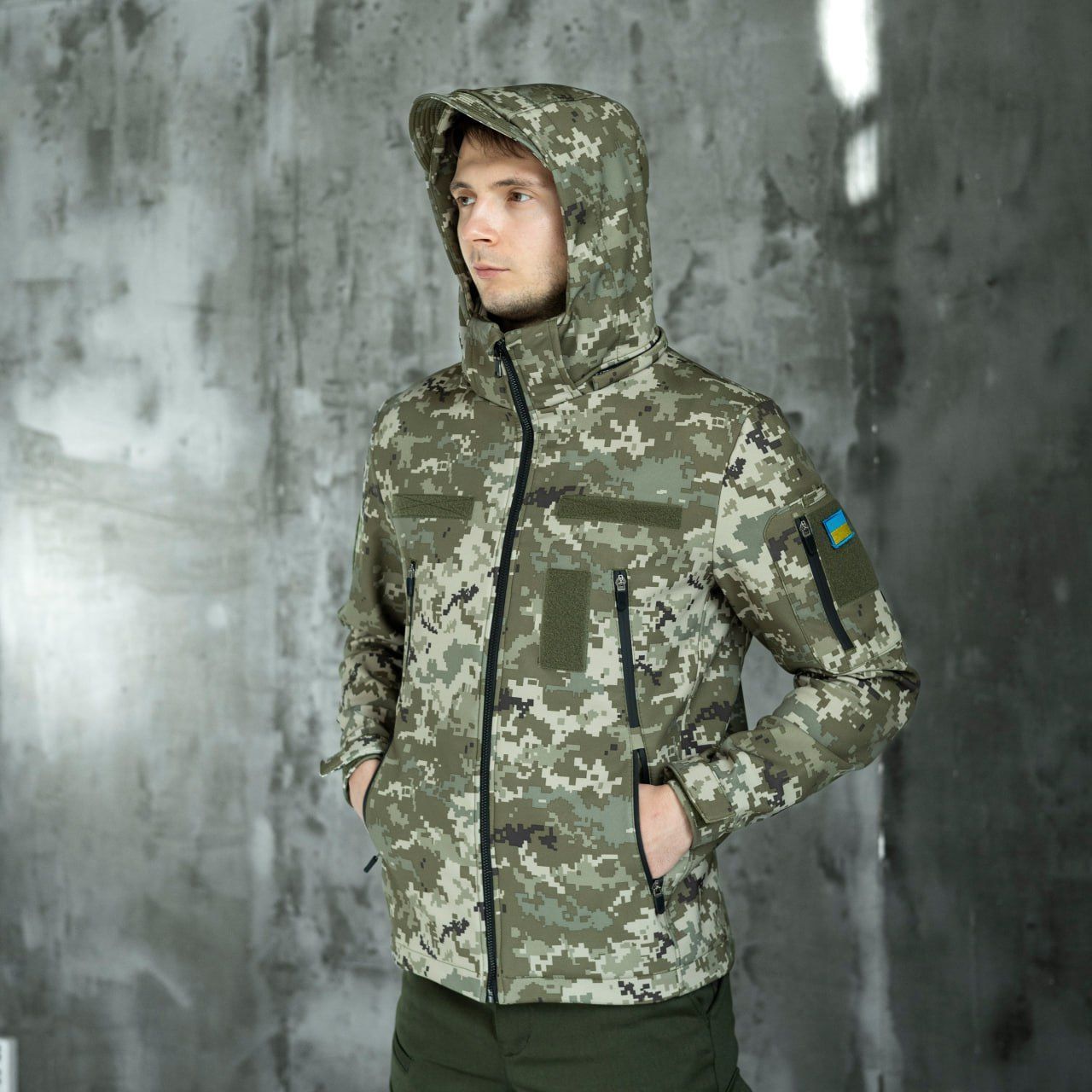 Куртка Pobedov Jacket Motive піксель з липучками, S