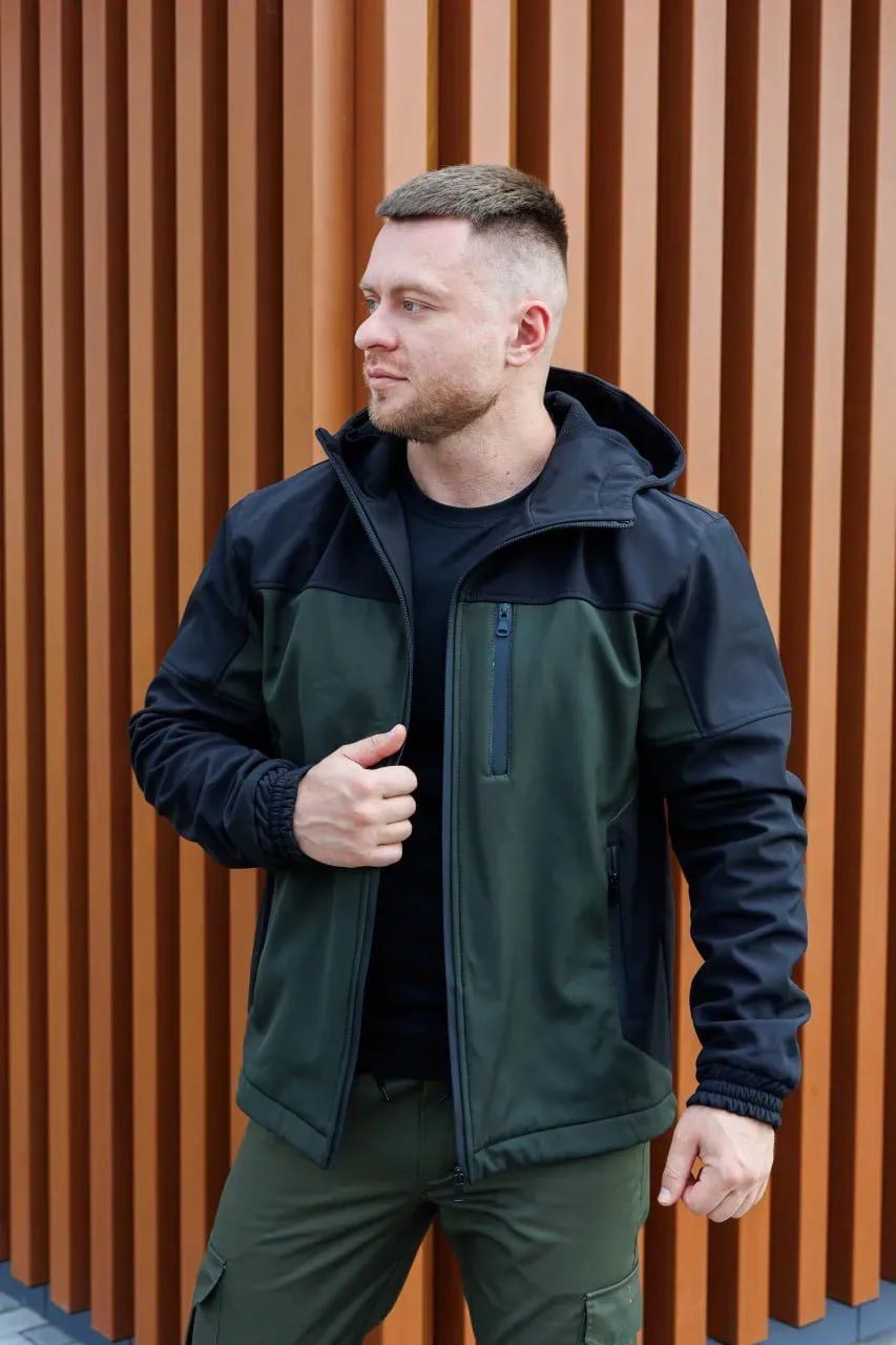 Чоловіча куртка outdoor Softshell софтшелл хакі