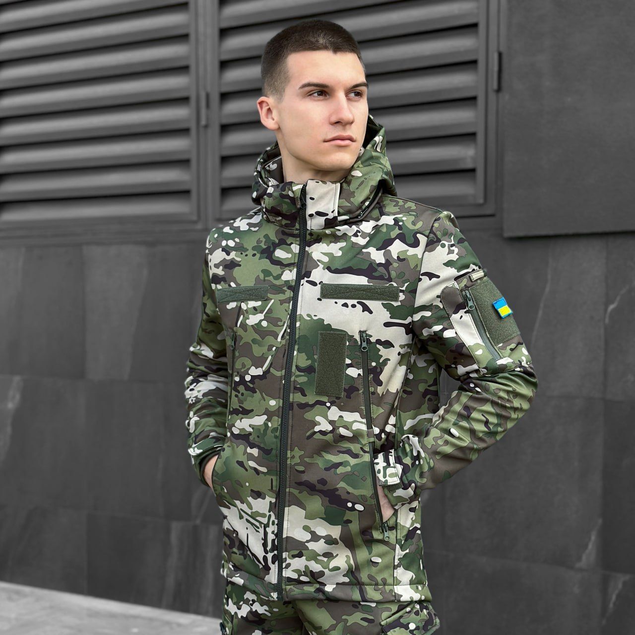 Куртка Pobedov Jacket Motive мультикам з липучками, M