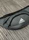 Бананка Adidas Сіра/ накатка біле маленьке лого