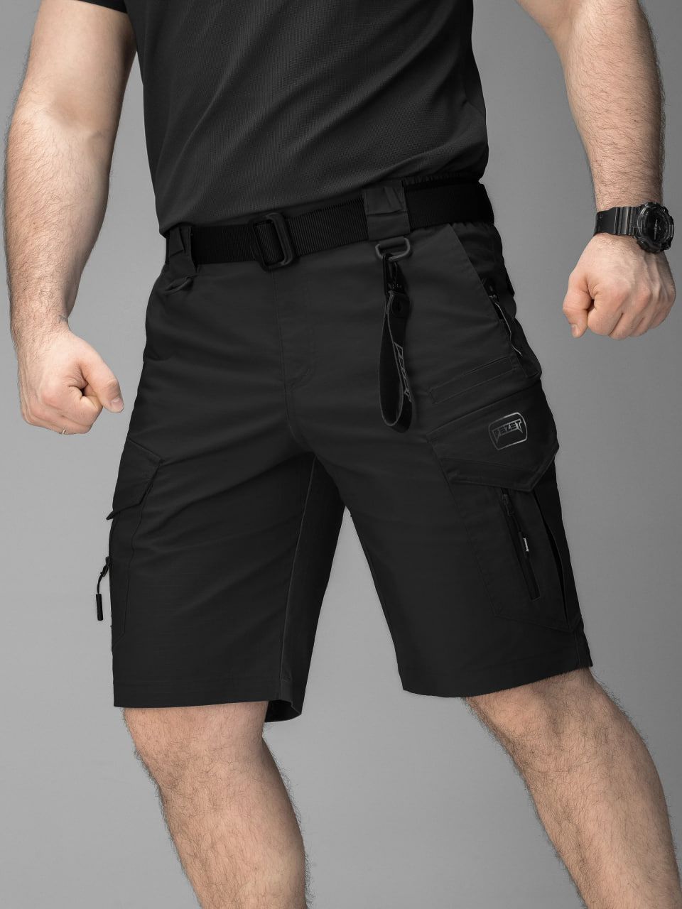 Шорти карго тактичні BEZET Onyx чорний