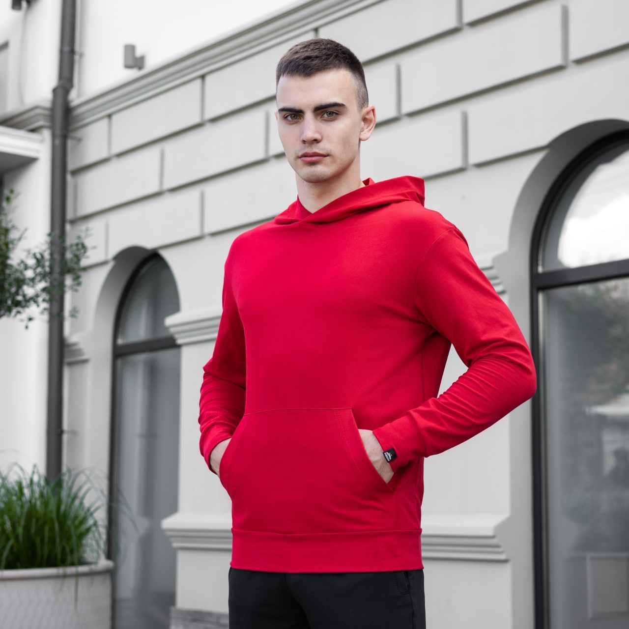 Худи Pobedov "97" красное