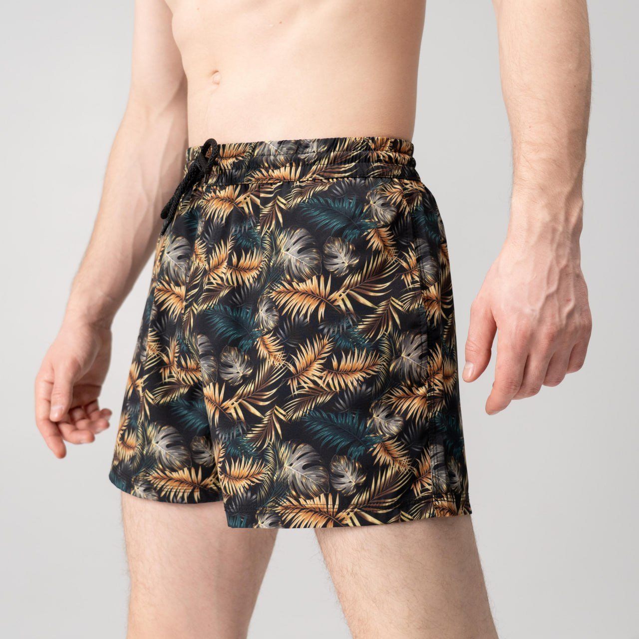 Шорты для плавания Slavni Swimming Pool Print Черно-коричневый