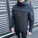 Чоловіча куртка Pobedov SOFTSHELL Korol' Lev чорна-наві