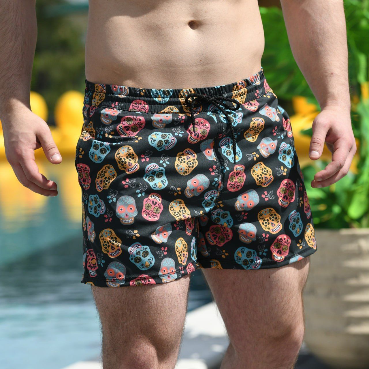 Шорти для плавання Pobedov Pool day  Kolorovi cherepy