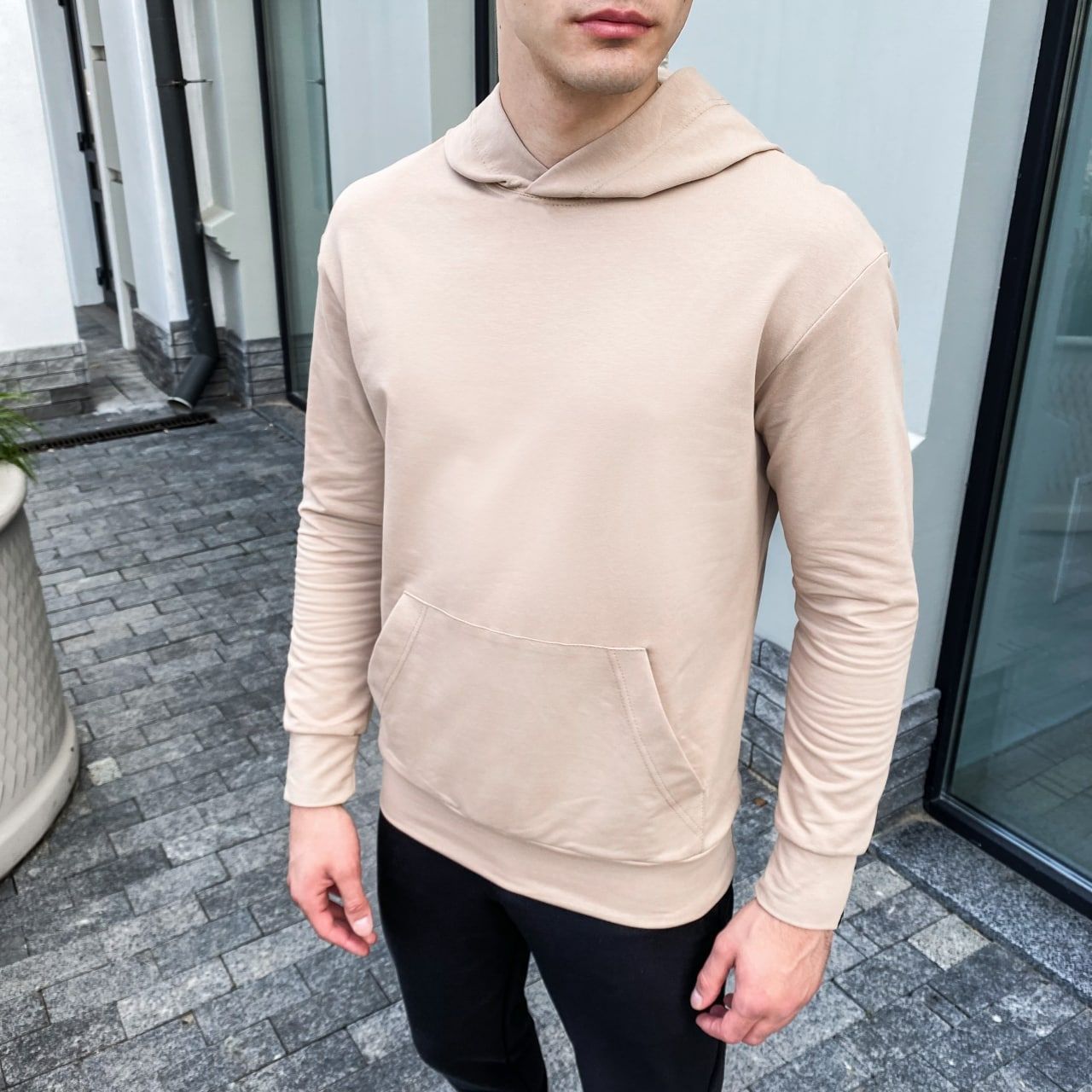 Худі Pobedov "97" бежеве