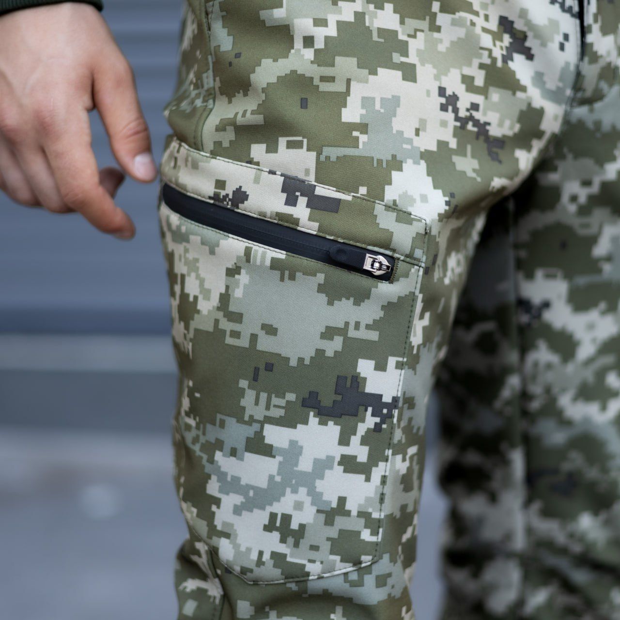 Штани Pobedov SoftShell "Static" піксель на флісі