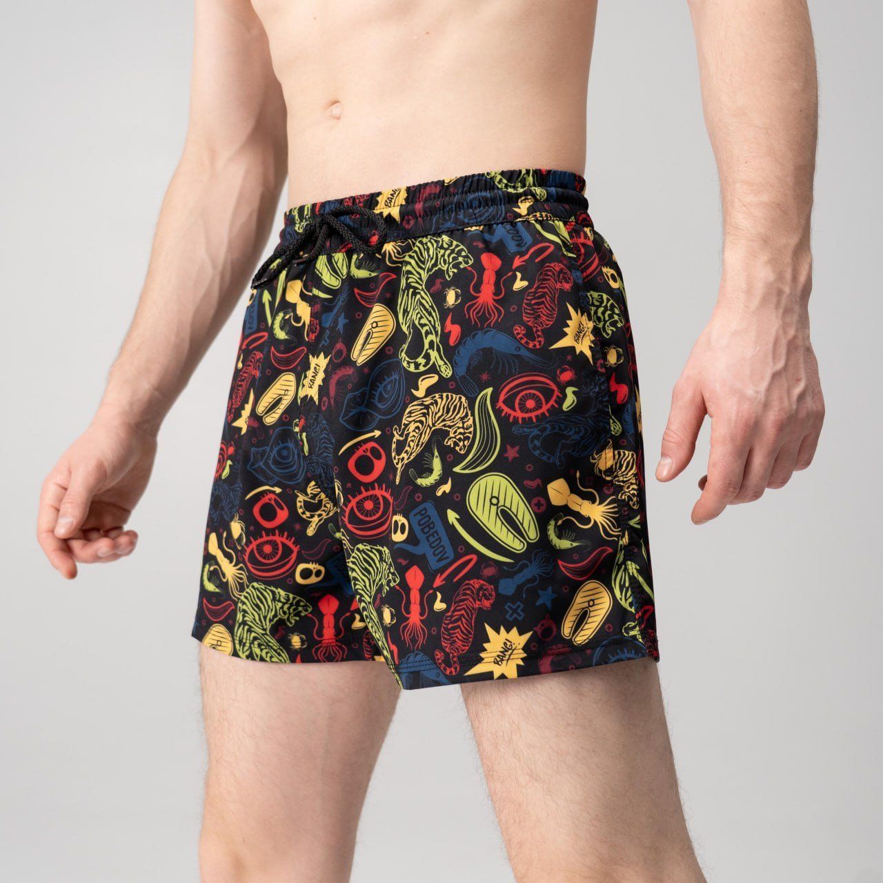 Шорти для плавання Slavni Swimming Pool Print чорний