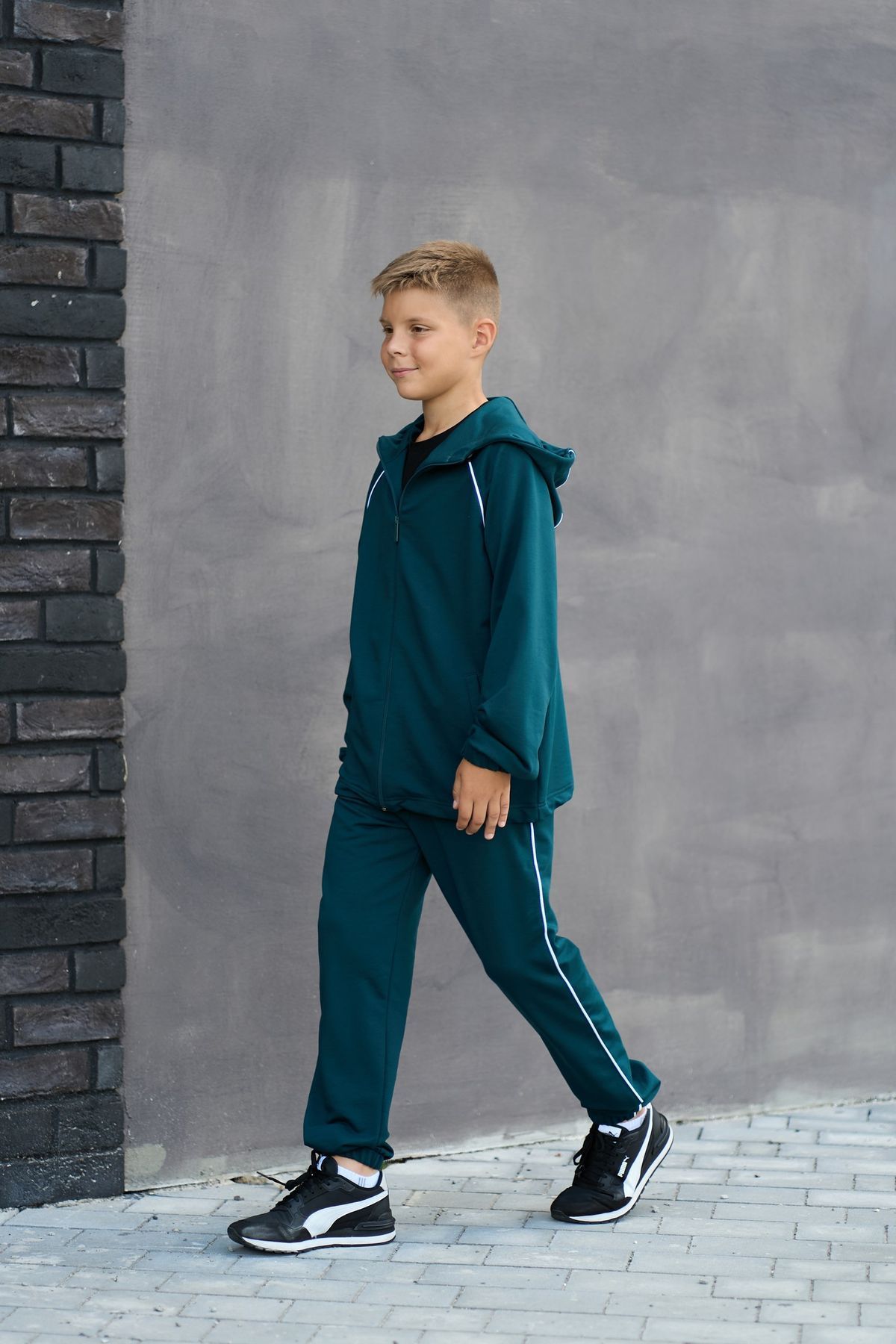 Спортивний костюм Urban двунитка зелений, 128