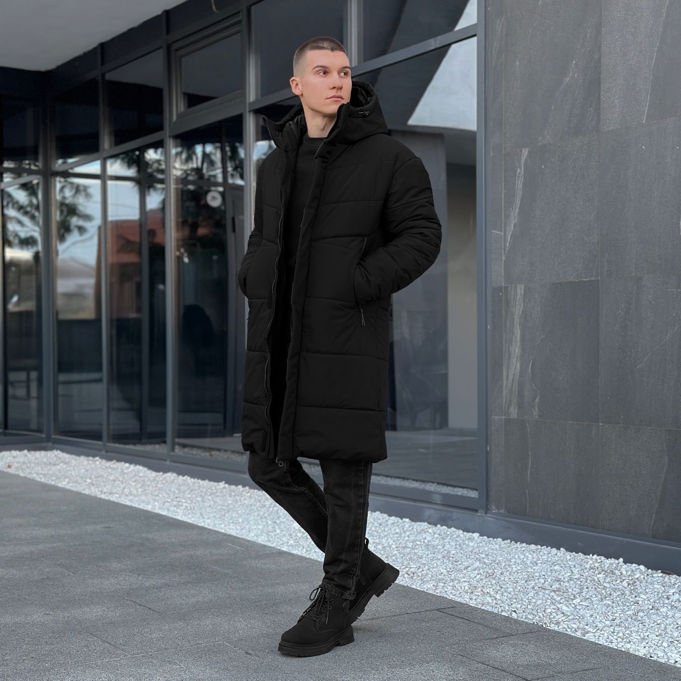 Куртка зимова чоловіча Pobedov Legas чорна
