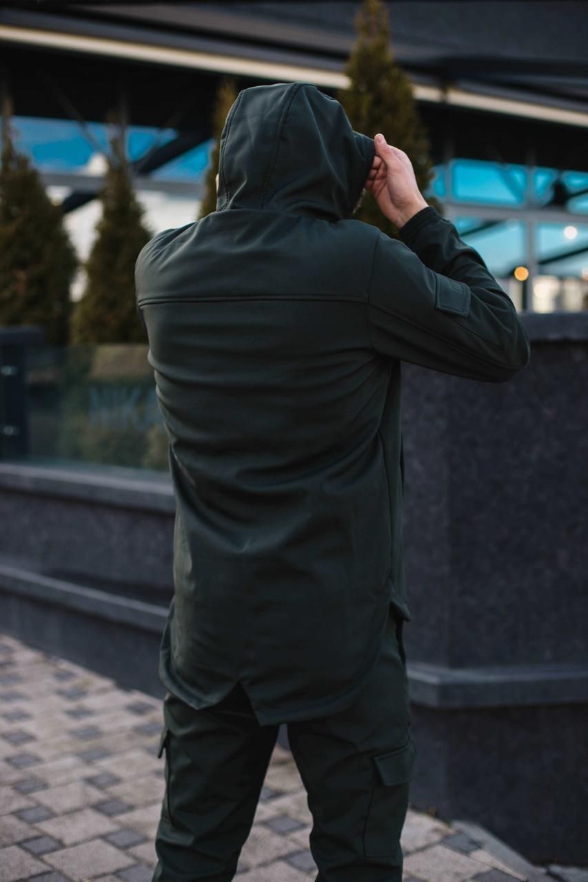 Чоловіча куртка Softshell хакі демісезонна Intruder