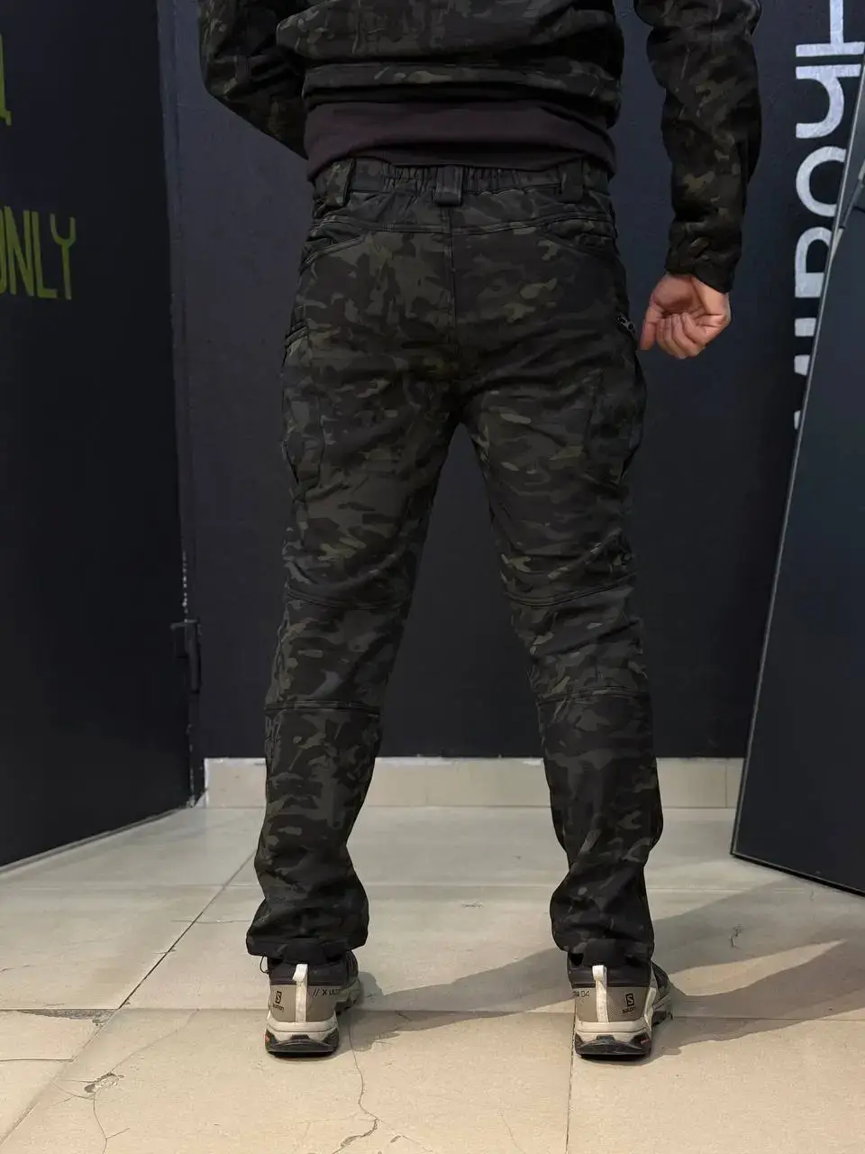 Костюм софтшел Gman Soft Shell чорний камуфляж мультикам , S