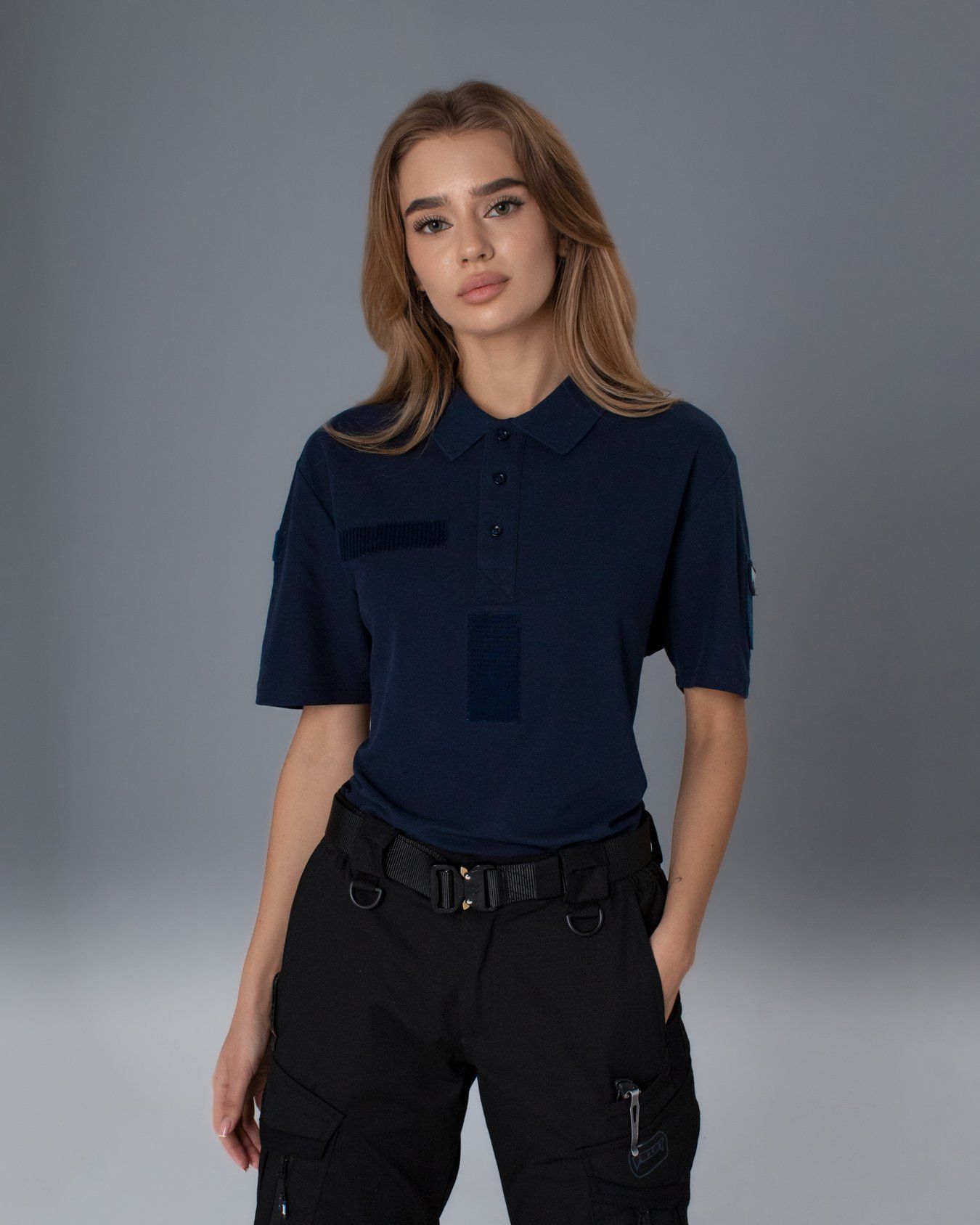 Футболка поло жіноча тактична ДСНС BEZET dark navy, XS