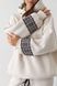 Теплий жіночий костюм OVERSIZE худі з вишивкою таш