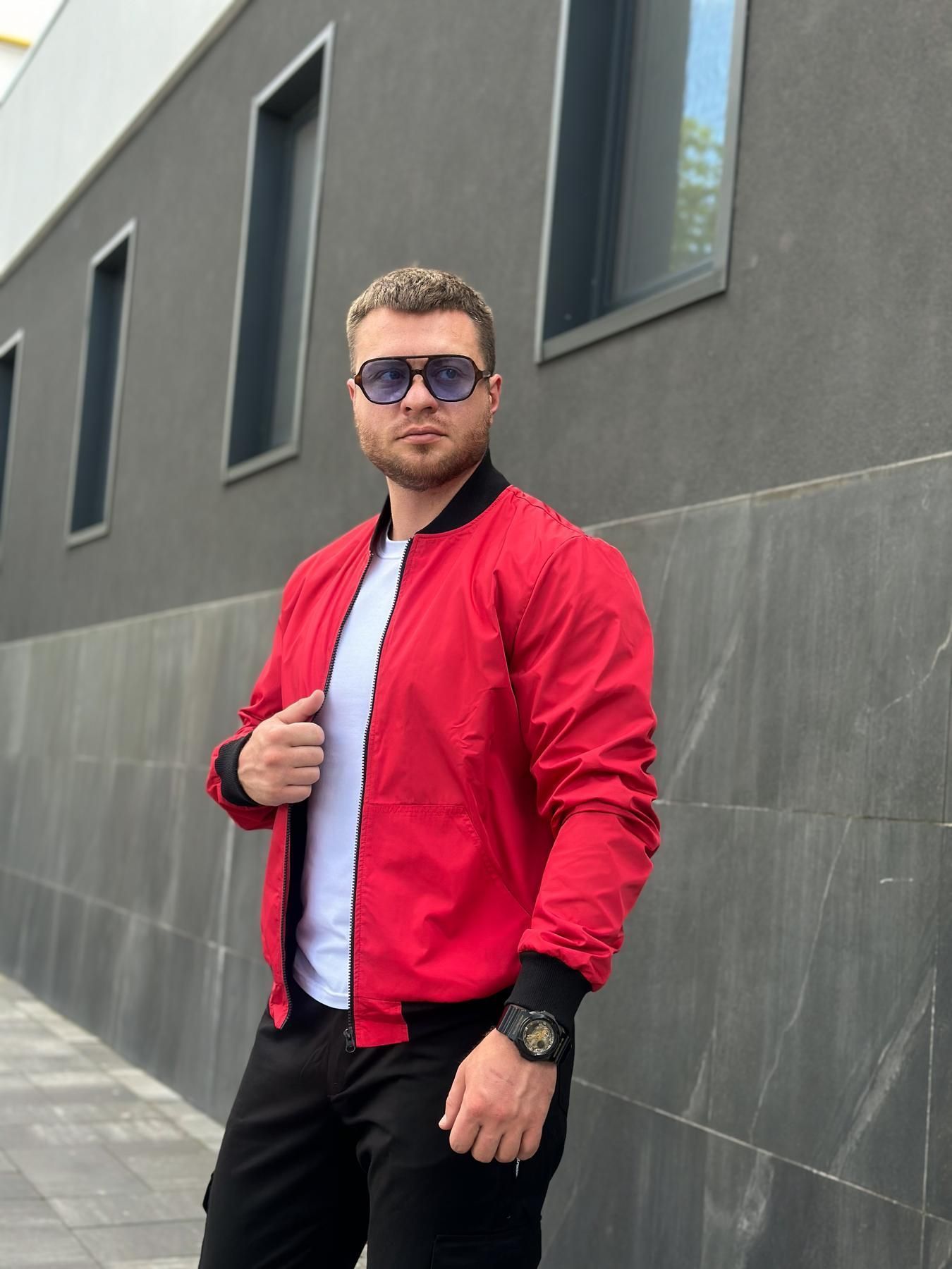 Бомбер Challenge чоловічий червоний