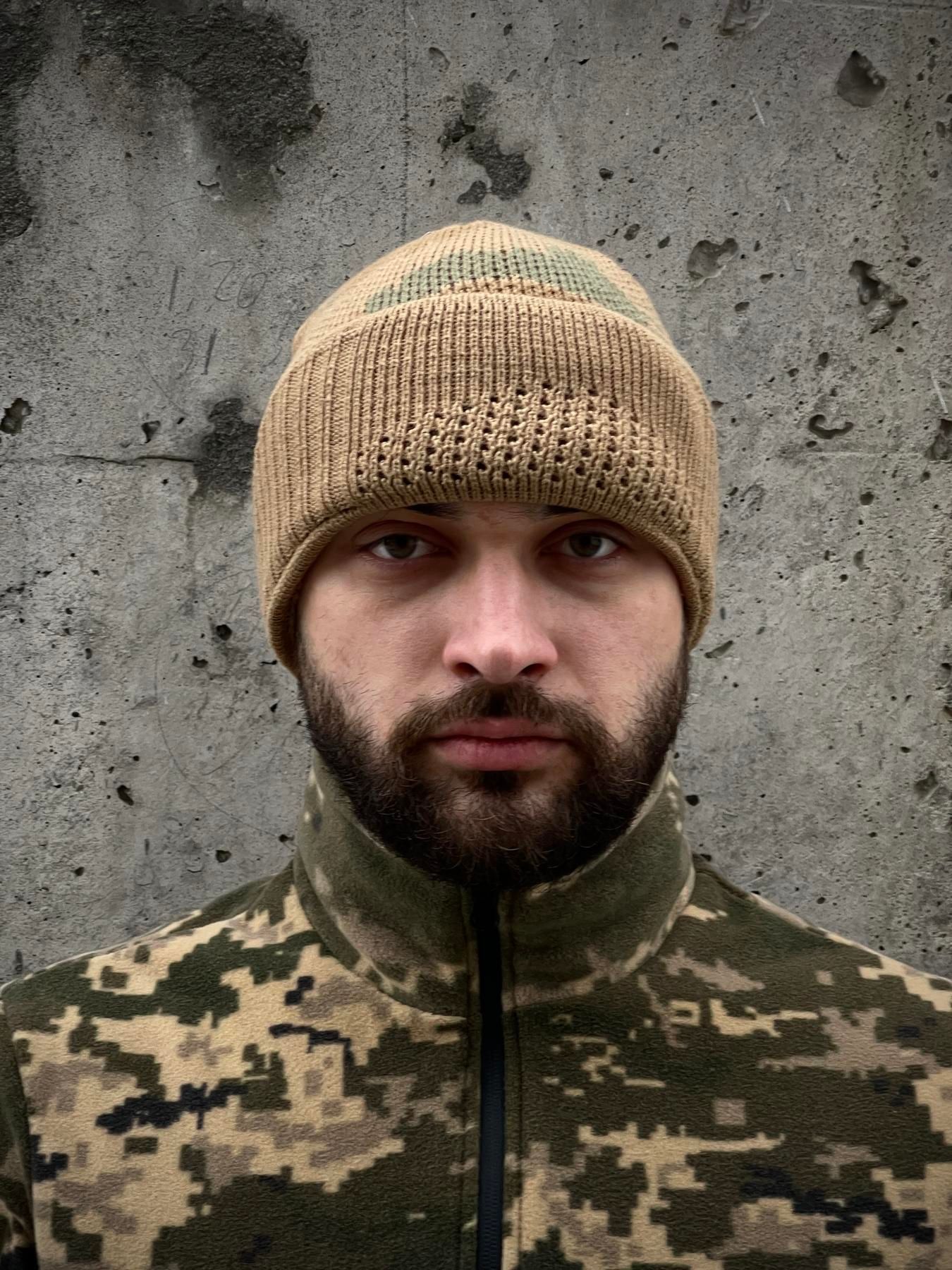 Балаклава-шапка пісочний піксель, One Size