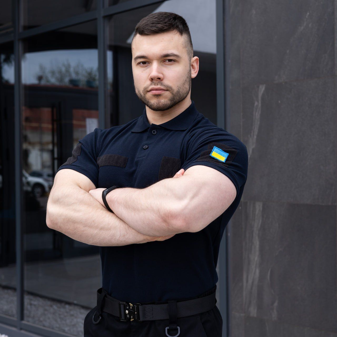 Поло Pobedov Loft військове темно-синє