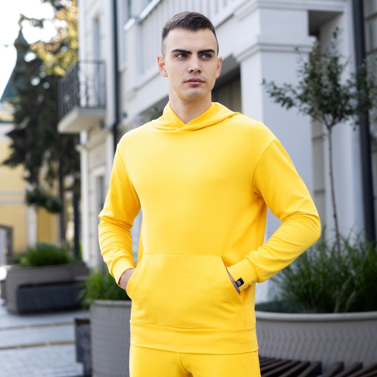 Худи Pobedov "97" желтое