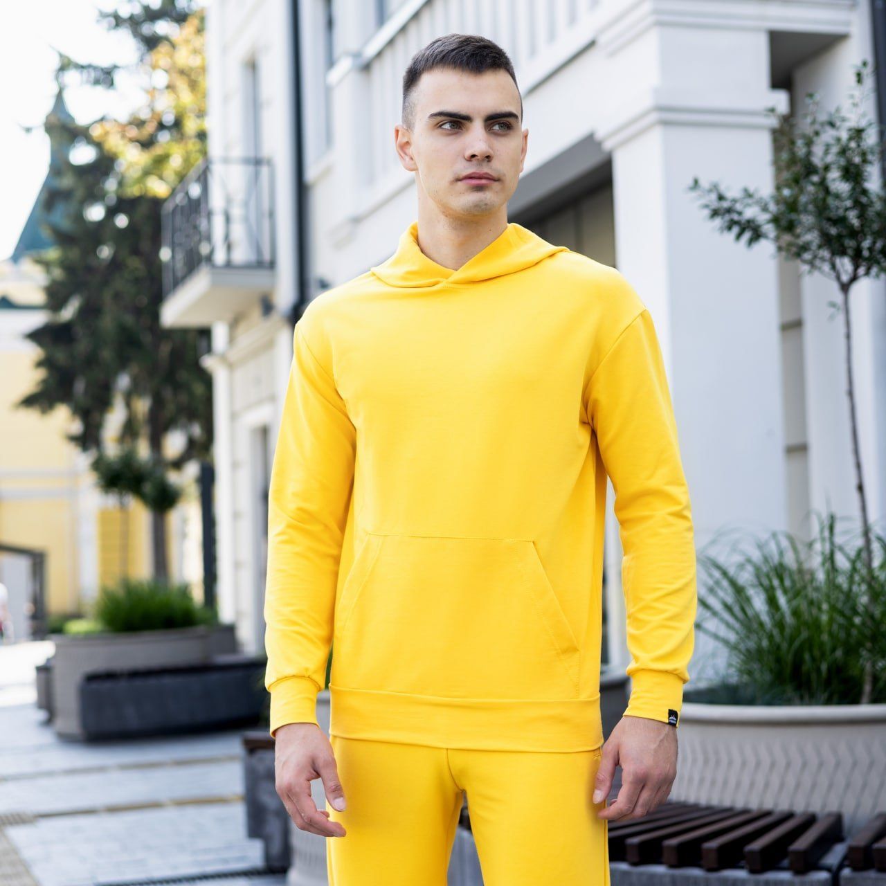 Худі Pobedov "97" жовте