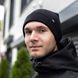 Мужская шапка S podvorotom Pobedov черная