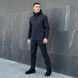 Комплект Softshell куртка Motive + штаны Static синий на флисе, S