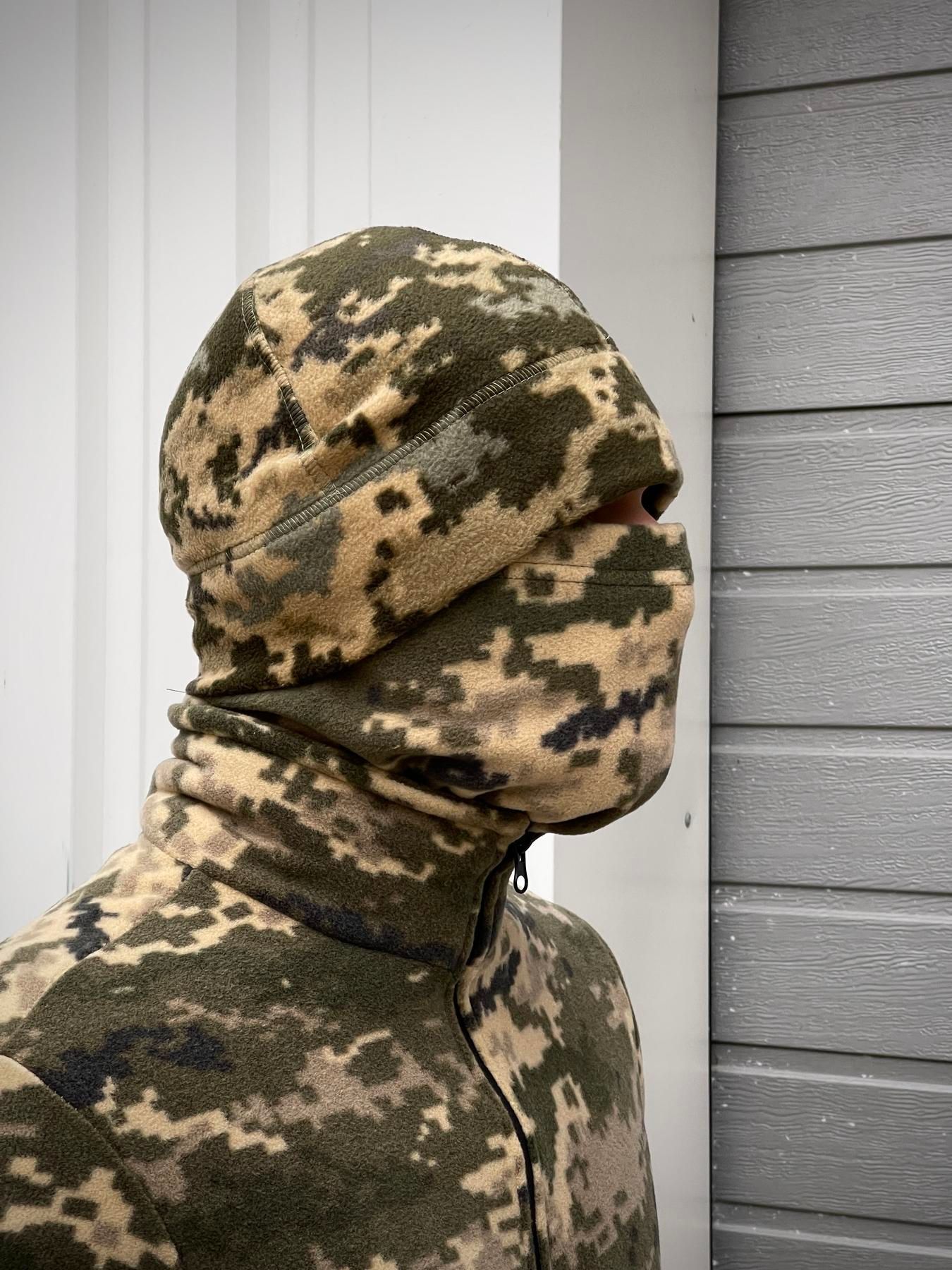 Шапка фліс піксель із відстрочкою
