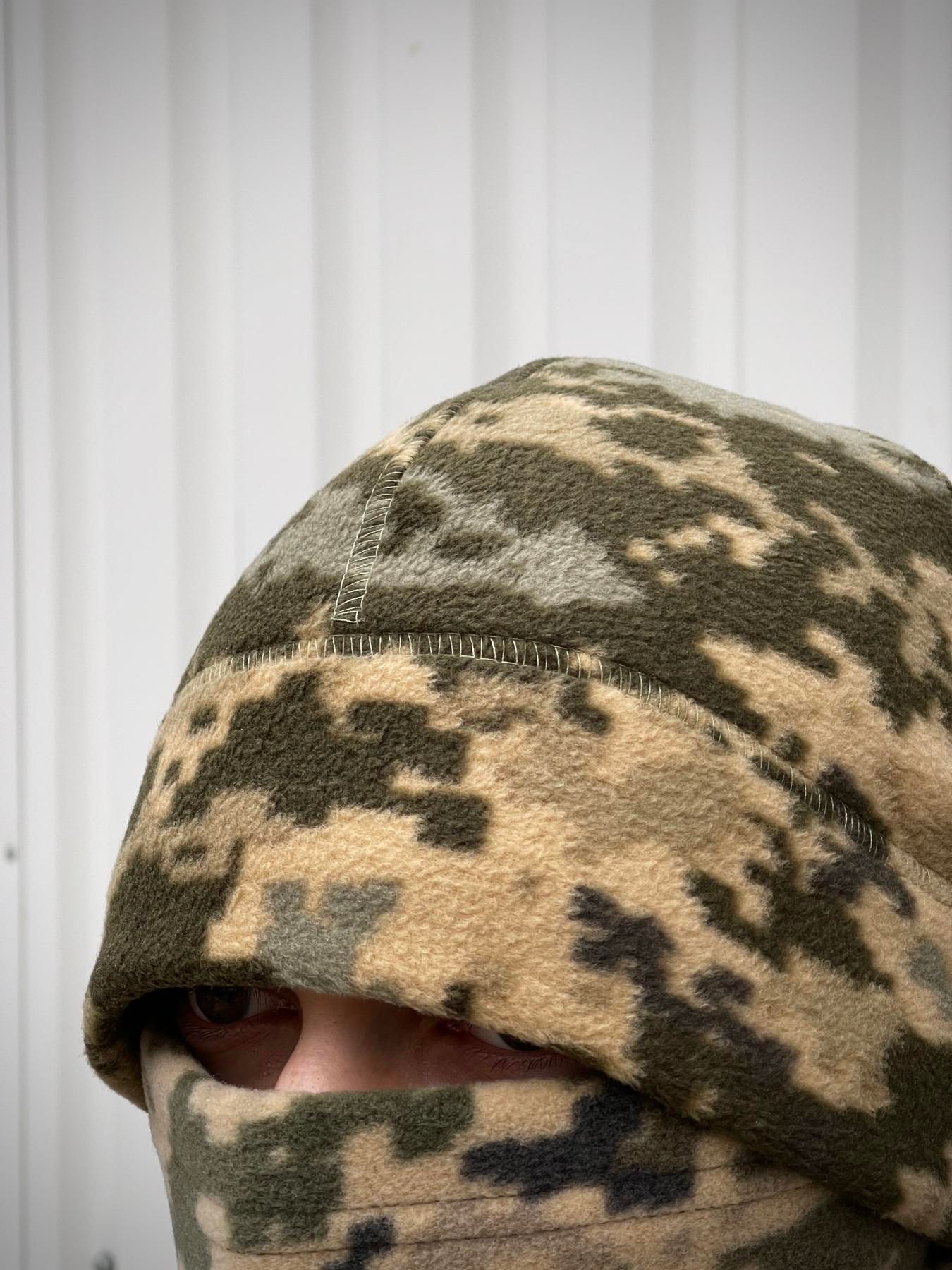 Шапка фліс піксель із відстрочкою