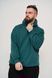 Теплое мужское худи OVERSIZE зеленый