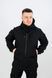 Мужской костюм на флисе Softshell софтшелл черный, S