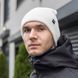Чоловіча шапка Pobedov S podvorotom біла