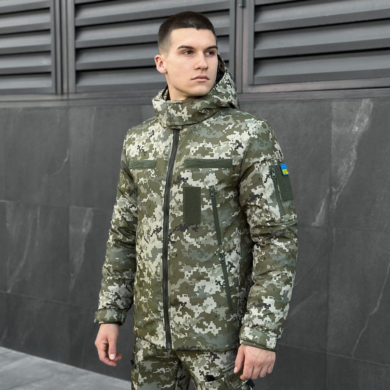 Куртка зимова Pobedov Winter Jacket Motive піксель