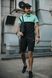 Футболка Polo Найк бірюзово-чорний