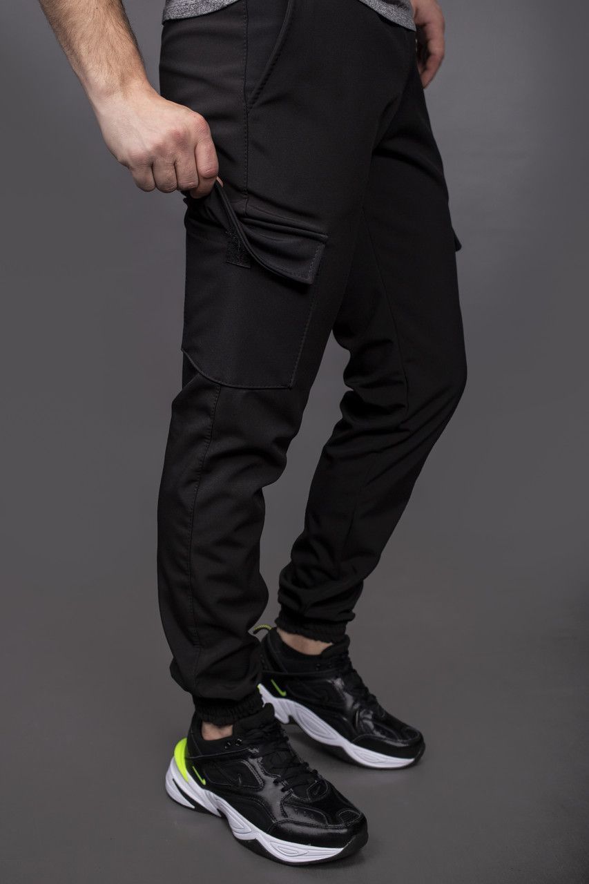 Теплі штани SoftShell "Intruder" чорні