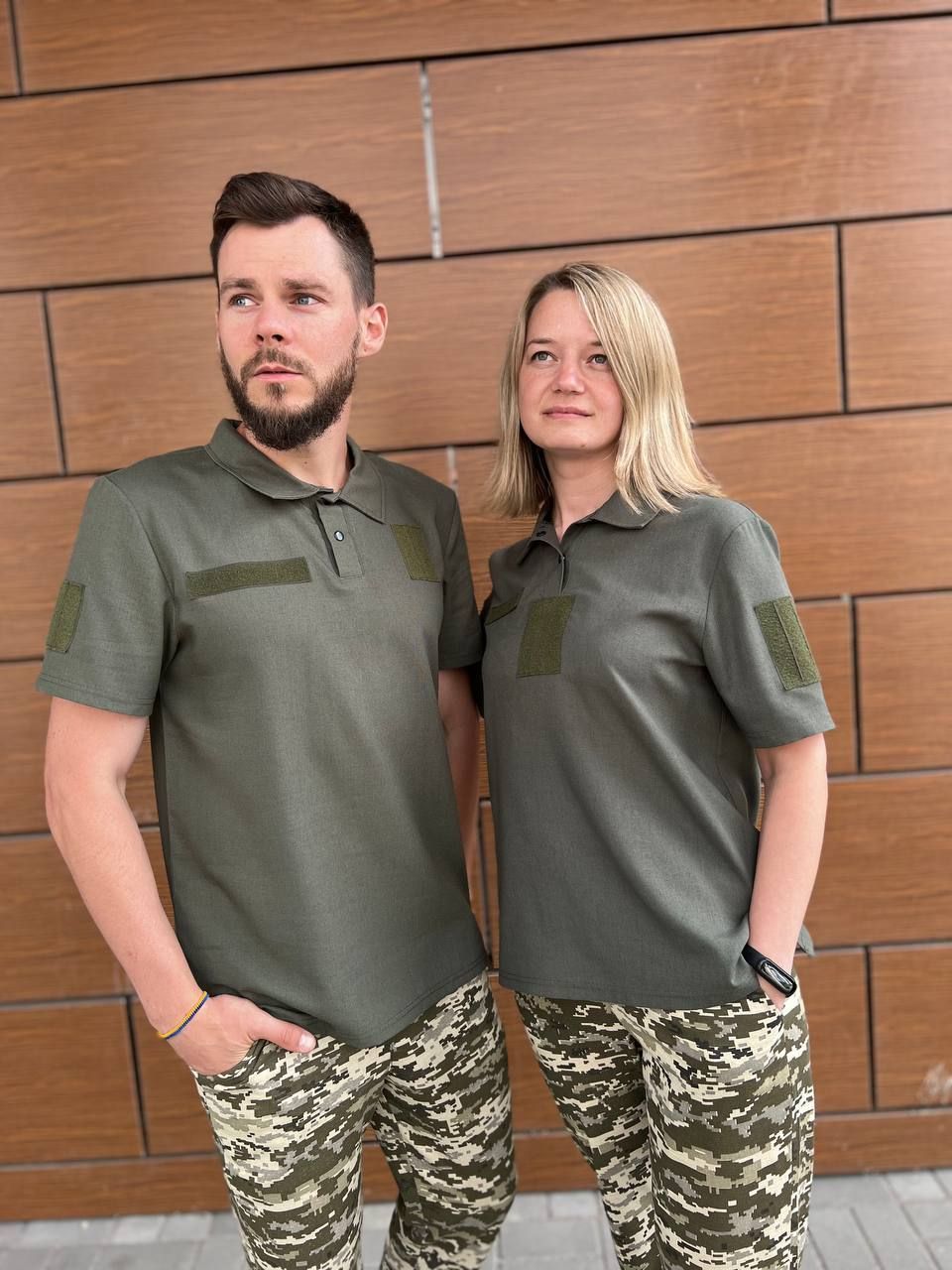 Жіноче тактичне поло лляне Xsports хакі