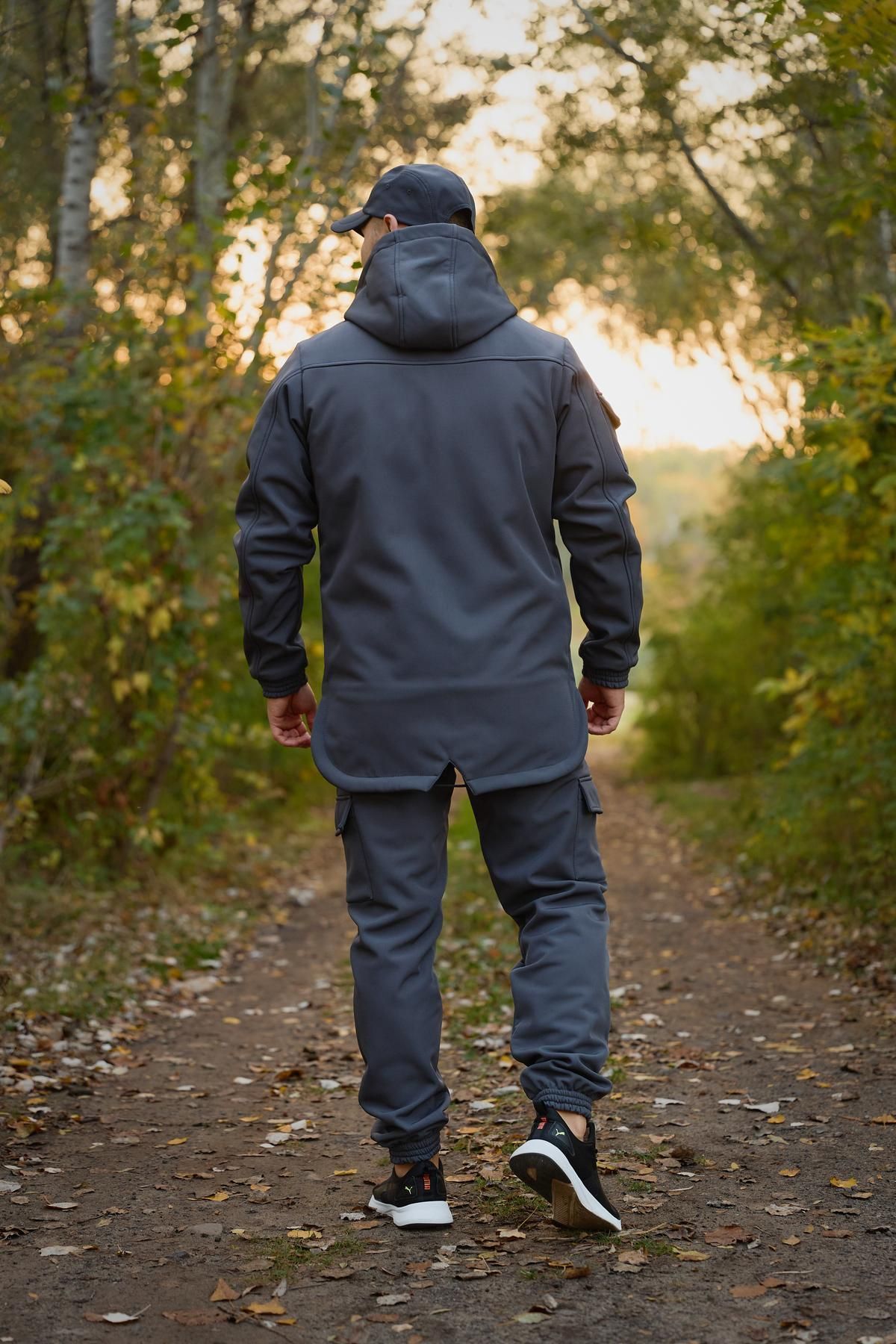 Чоловічий костюм на флісі сірий Intruder Softshell, S