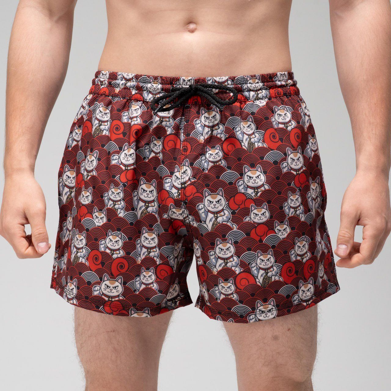 Шорты для плавания Slavni Swimming Pool Print Бордово-белый Koty