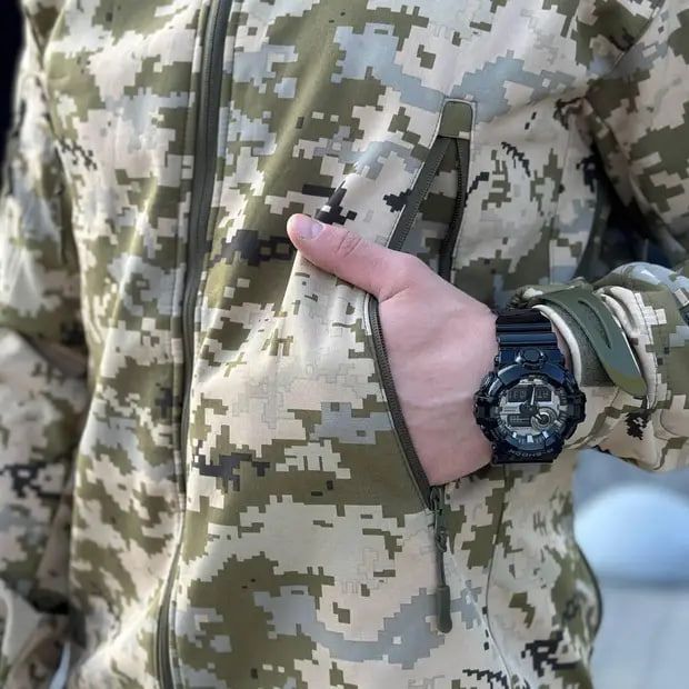 Куртка HWB на флісі софт шелл піксель Soft Shell, XXL